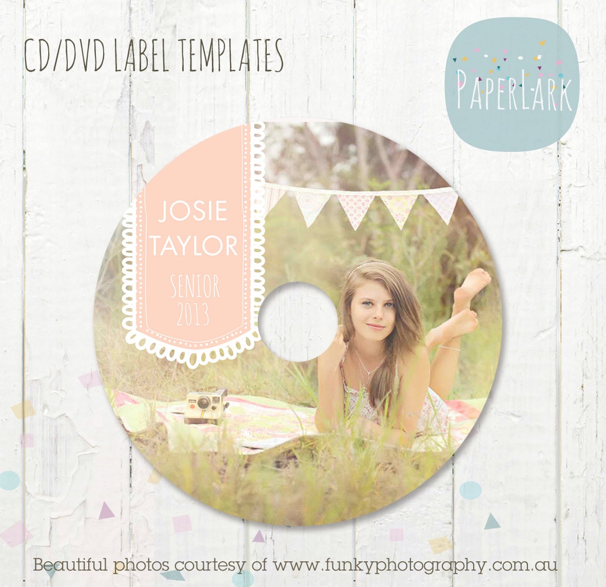 Cd/dvd Label Photoshop Templates EB008 INSTANT Download | Etsy