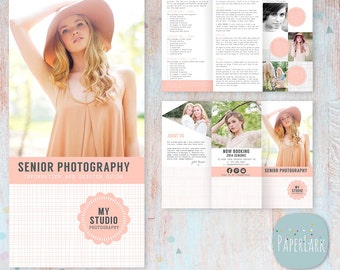 Senior Photography Guide - Trifold Flyer -  DL Size Sell Sheet - PG006 - Instant Download