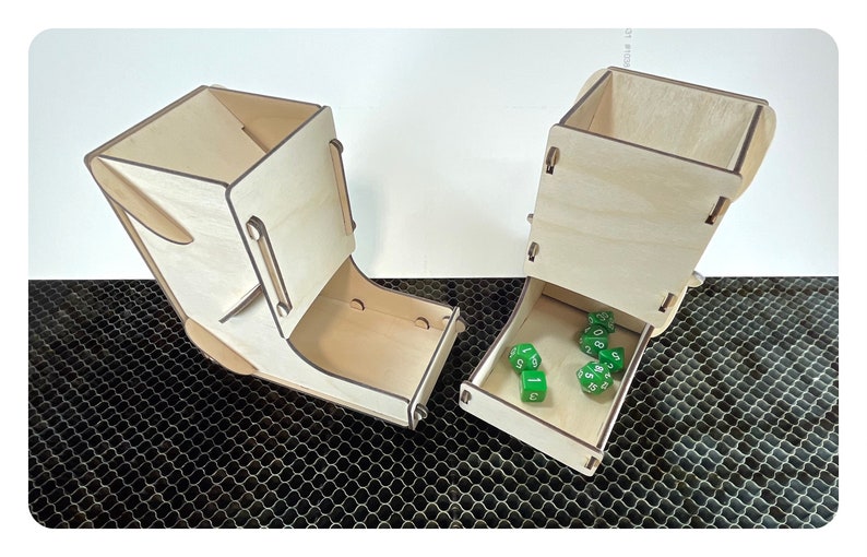 Laser Cut Dice Tower PLANS digital Download ONLY CO2 Etsy
