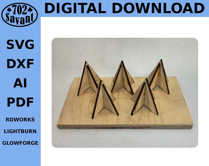 Laser Cut Painter's Cones PLANS (Digital Download ONLY) CO2 Laser/Glowforge Project (svg, dxf, pdf, ai files)