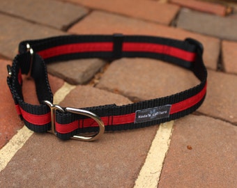thin red line dog collar