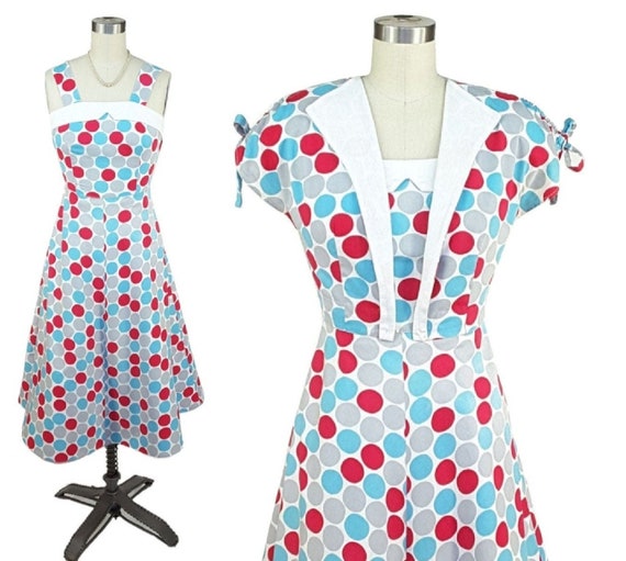 Vintage 1940s Dress Set XS S ~ Darling 40s 50s BE… - image 1