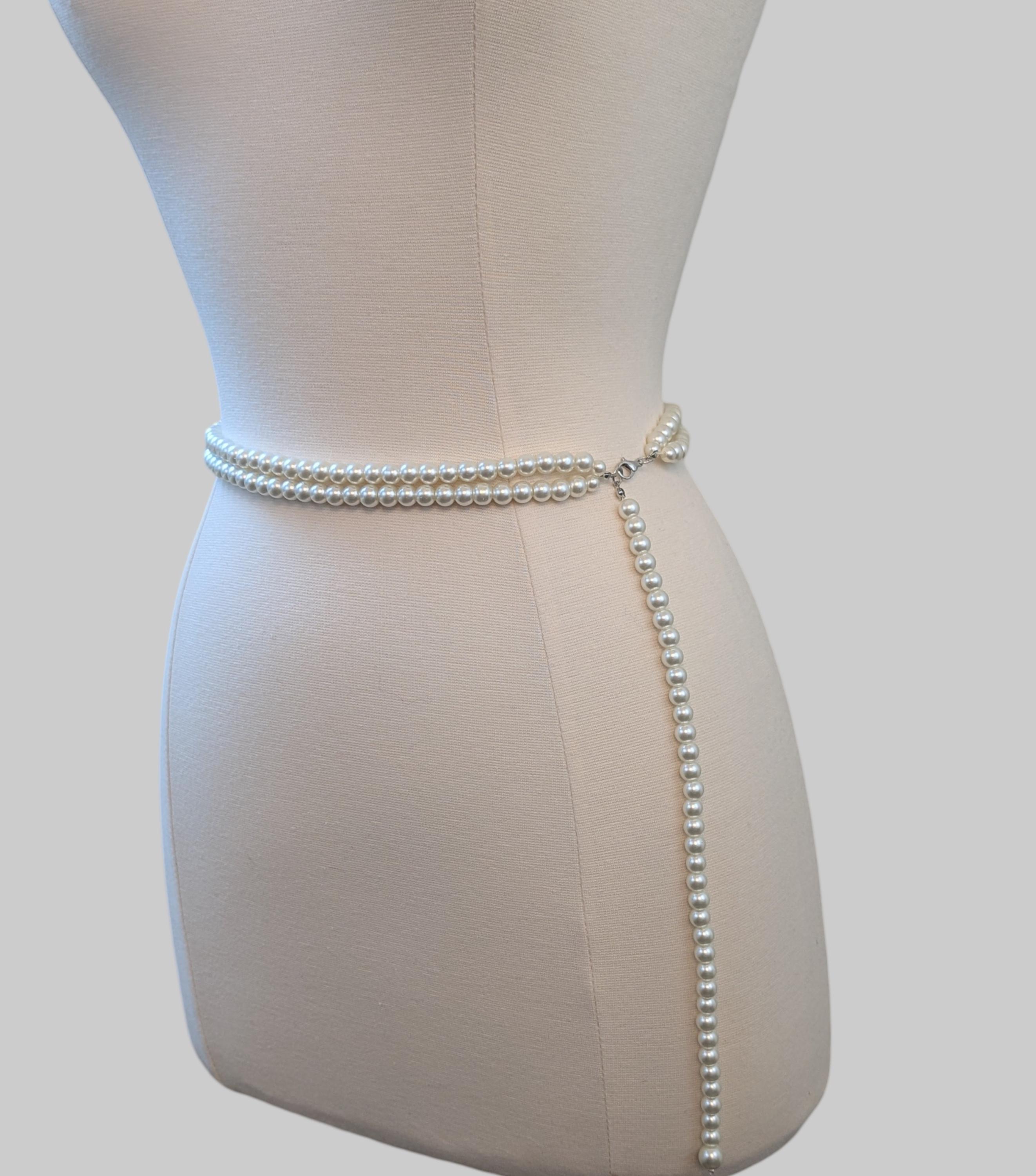 White Pearl Belt - Etsy White Pearl Belt - Etsy