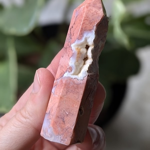 Pink Agate Tower | Polished | Crystals | Minerals | Crystal Altar | Metaphysical Properties | Sacred Rocks