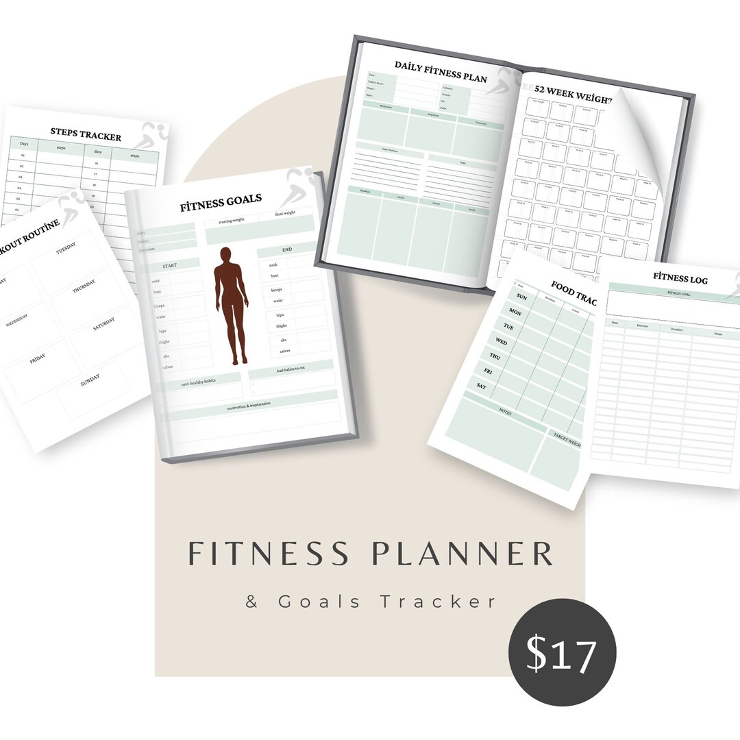 Fitness Planner 2023 Digital Planner Dated Digital Planner iPad Planner