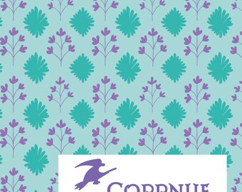 Abstract Floral Seamless Pattern, Scandinavian Botanical Repeat (Digital Download)