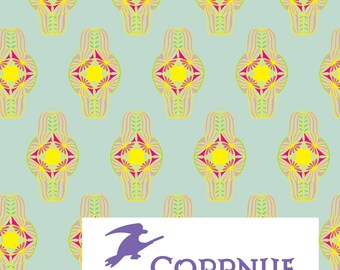 Art Deco Geometric Pattern, Bold Colorful Repeat, Fabric Wallpaper Design (Digital Download)