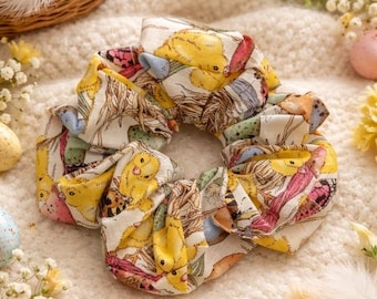 Easter Egg and Chick Cotton XXL Scrunchie