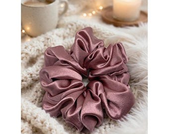 Dusty Rose Satin XXL Scrunchie