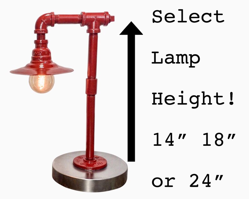 Custom Pipe Lamp Design Your Own Industrial Pipe Lamp Edison Etsy