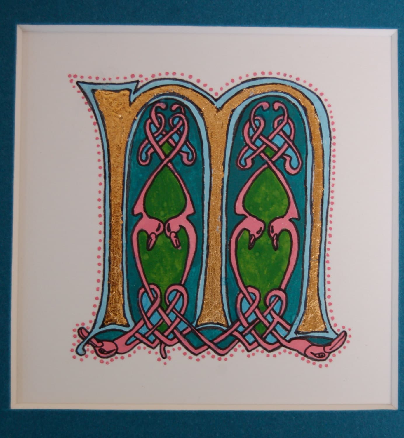 Illuminated Letter M | Etsy