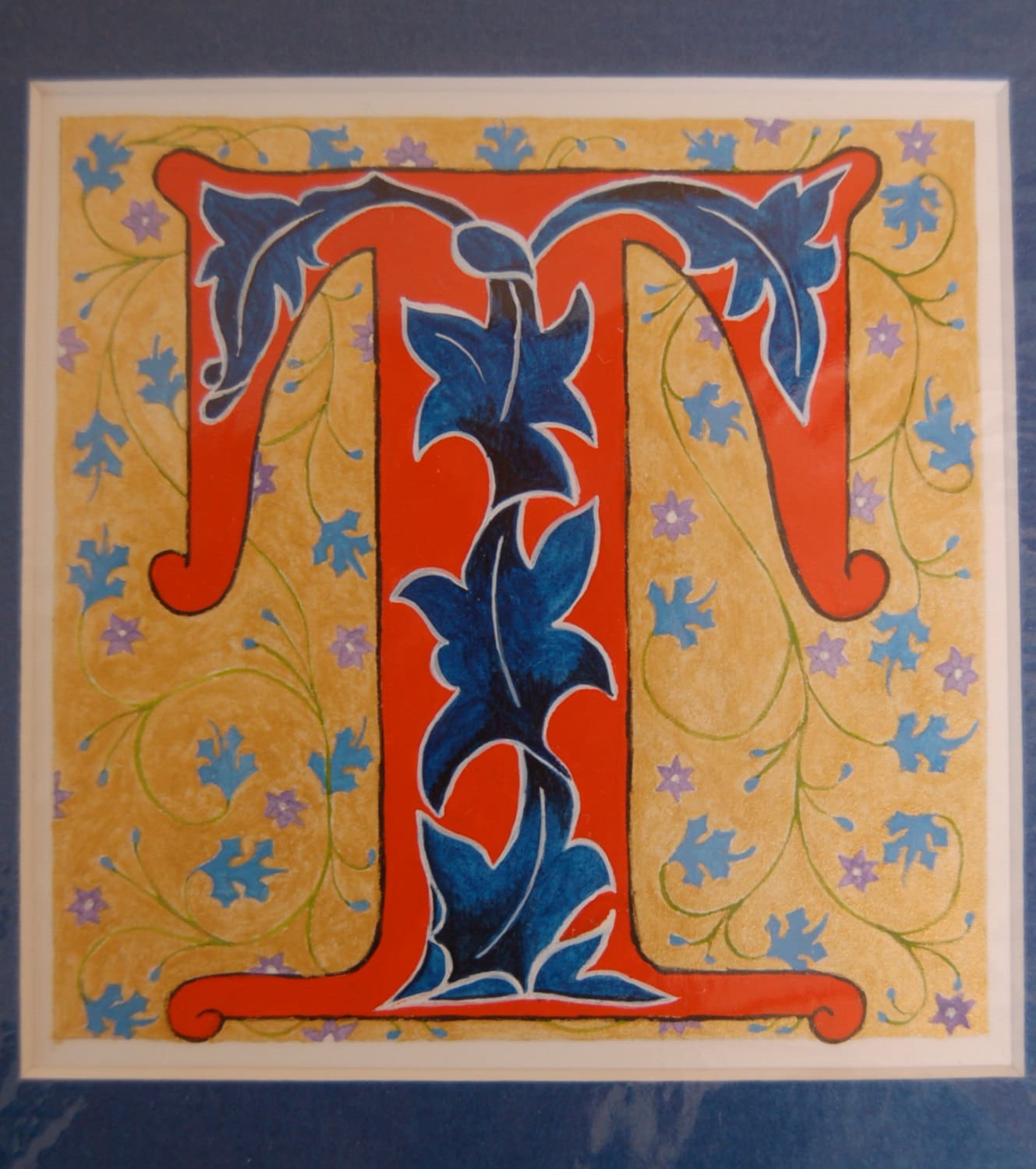 Illuminated Letter T | Etsy