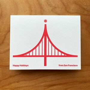 Wesołych Świąt z San Francisco, kartka z nadrukiem
