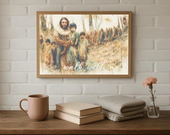 Walk With Me Watercolor Print, LDS 2026 Youth Theme (Digital Download)