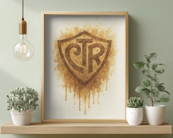 Watercolor CTR Symbol Print | LDS Wall Art | Choose the Right Decor  (Digital Download)