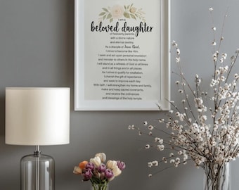 LDS Junge Frauen Thema Floral Kunstdruck (digitaler Download)