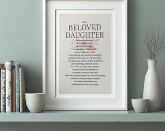 Junge Frauen Thema Printable | LDS Wall Art (Digitaler Download)