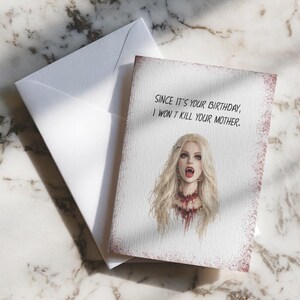 Dungeon Crawler Birthday Card Printable Featuring Samantha, RPG Gift (Digital Download)