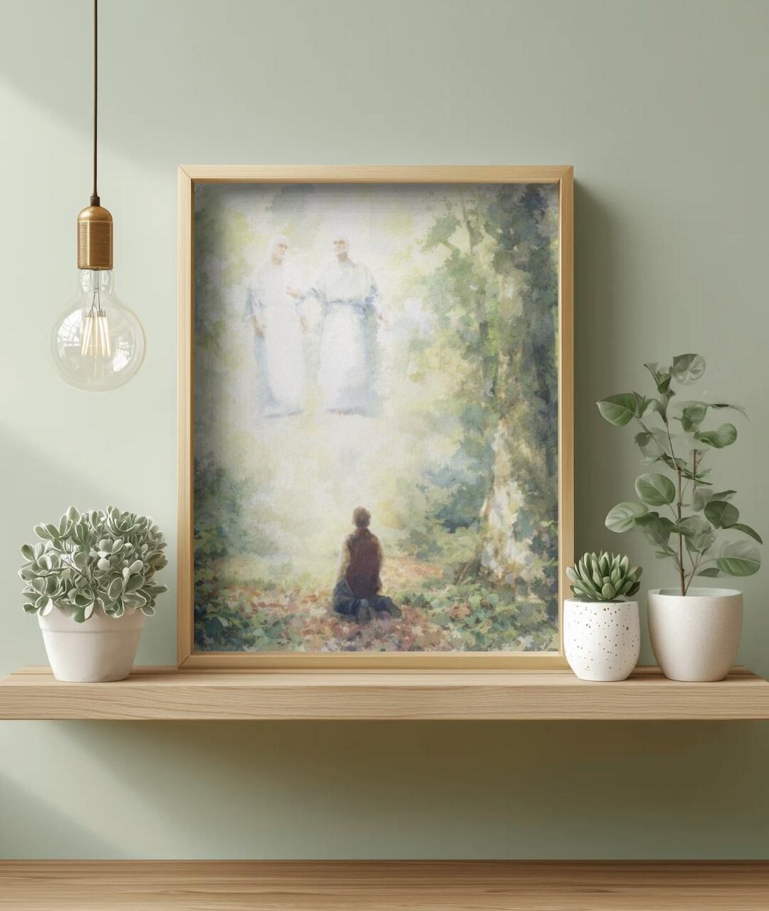 The First Vision LDS Artwork Printable, Watercolor Rendition (digital ...