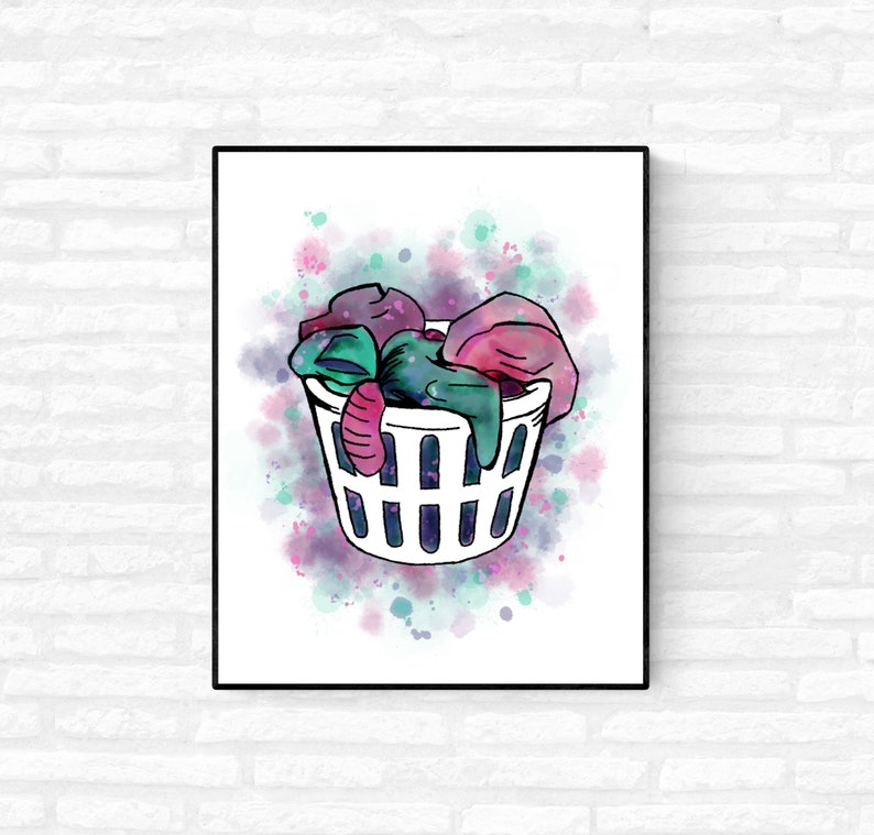 Laundry Humor Laundry Art Print Laundry Wall Art Digital - Etsy