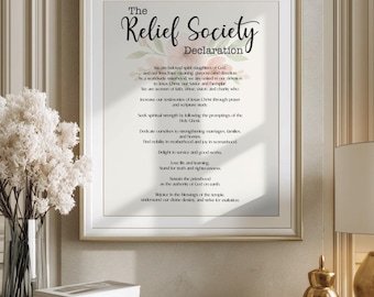 The Relief Society Declaration | LDS Print (Digital Download)