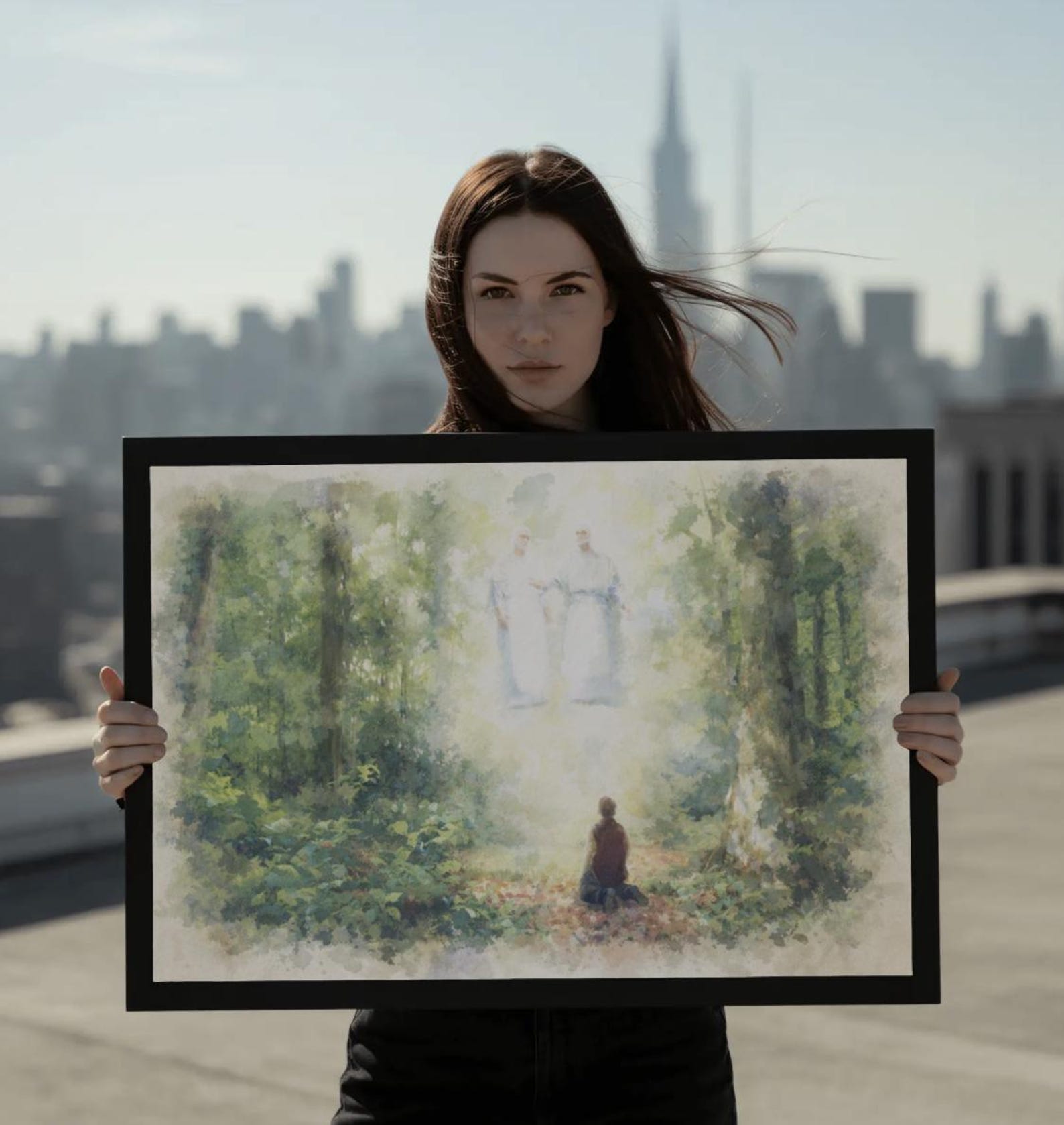 The First Vision LDS Artwork Printable, Watercolor Rendition (digital ...