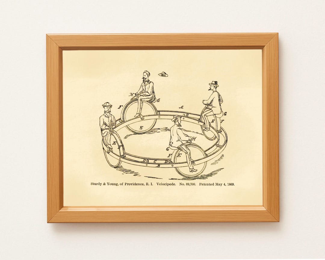 Vintage Vehicle of Amusement Patent Print: Carousel Style Ride Wall Art ...