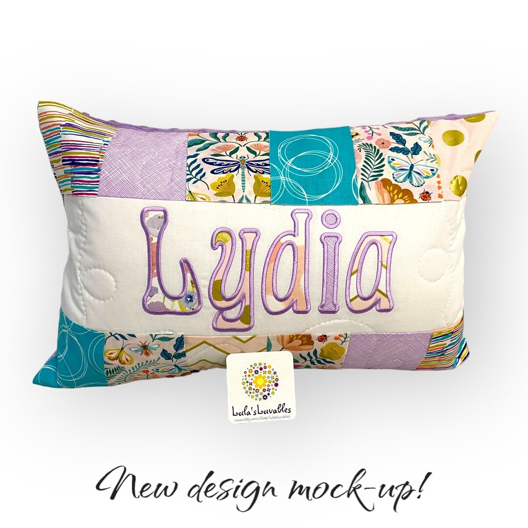 Girls Pillow Case With Flowers Butterflies and Ladybugs Etsy