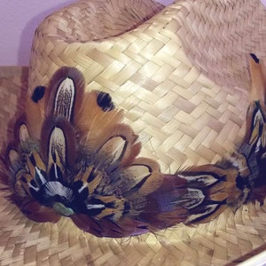 CUSTOM Pheasant Feather Crest Hat Band w/Wings - Give Your Hat Some Bling! Beautiful Feathers for Gifting or Just for You!