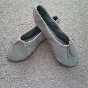 grey ballet slippers