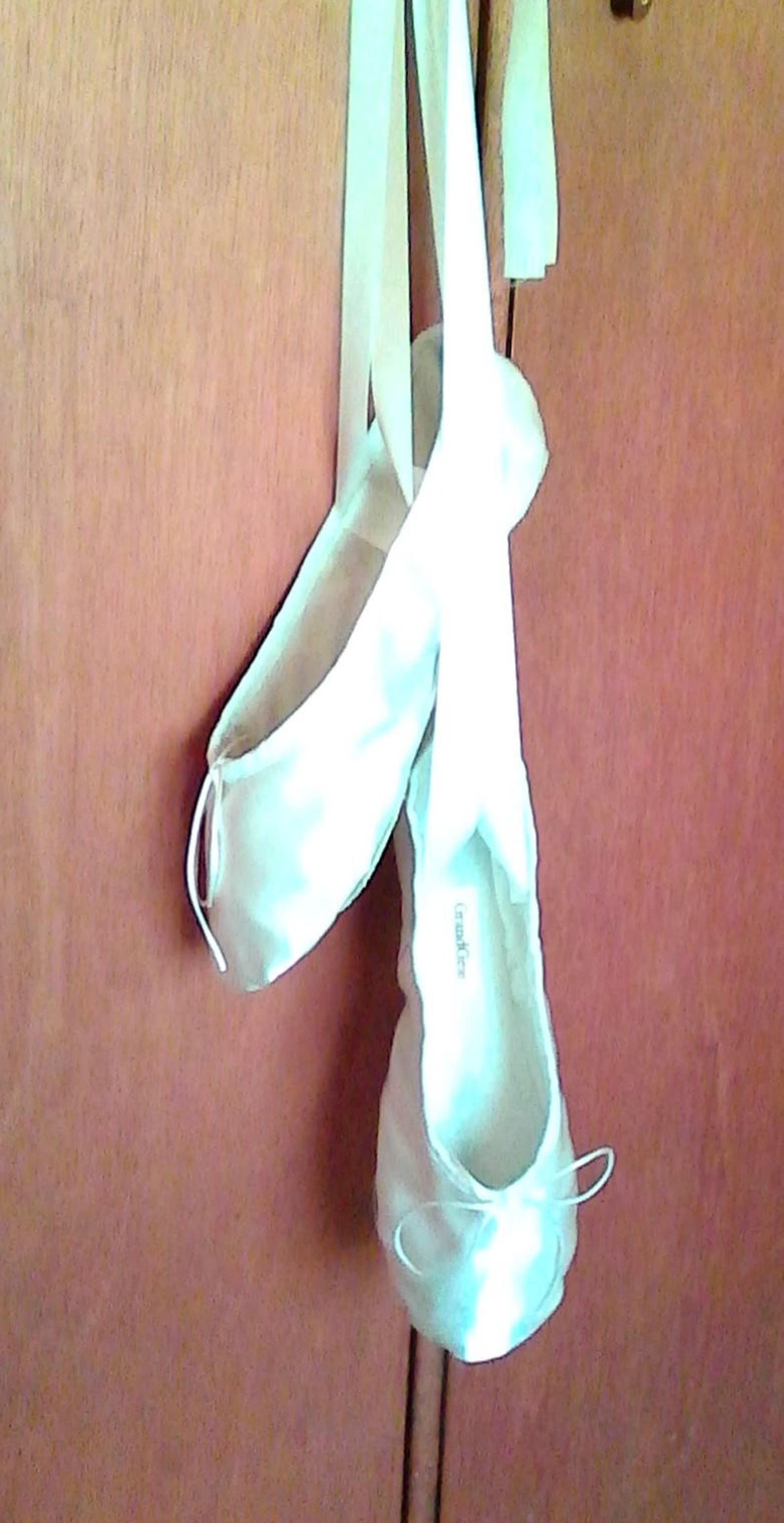 white satin ballet slippers - full soles or split soles
