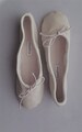 Ivory Calfskin Leather Ballet Slippers / Ballet Shoes - Full  or Split Soles 