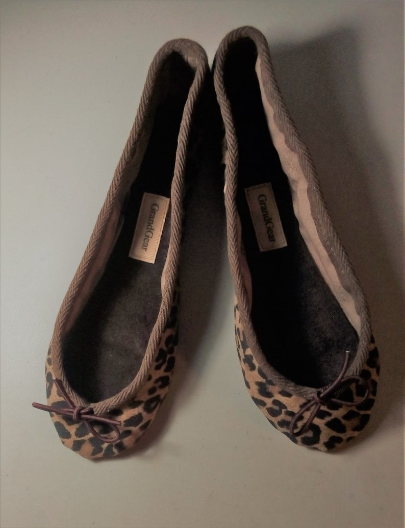 leopard print ballet shoes