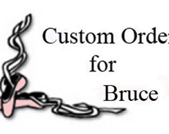 Special Custom Order for Bruce: 1 pair x Custom Made Black Leather Ballet Shoes with Bow Knot Trim and Outdoor Soles