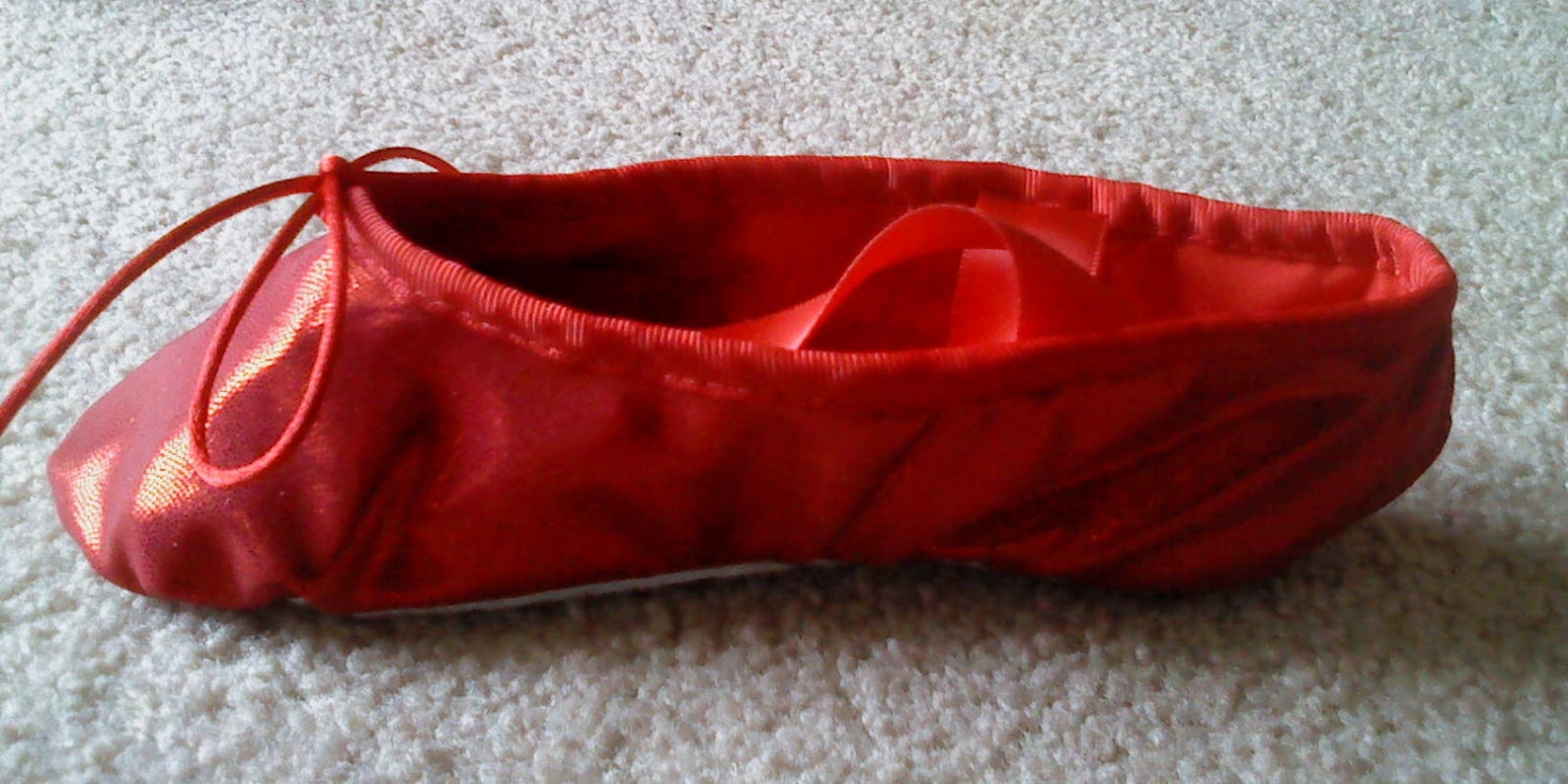 Ruby-Red Shiny Sparkly Ballet Slippers Women's sizes | Etsy