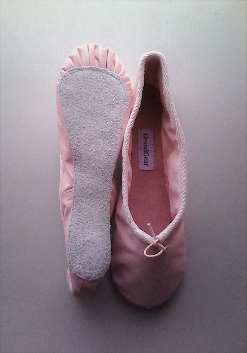 Ballet Pink Leather Ballet Slippers Adult Women's Sizes Etsy Australia