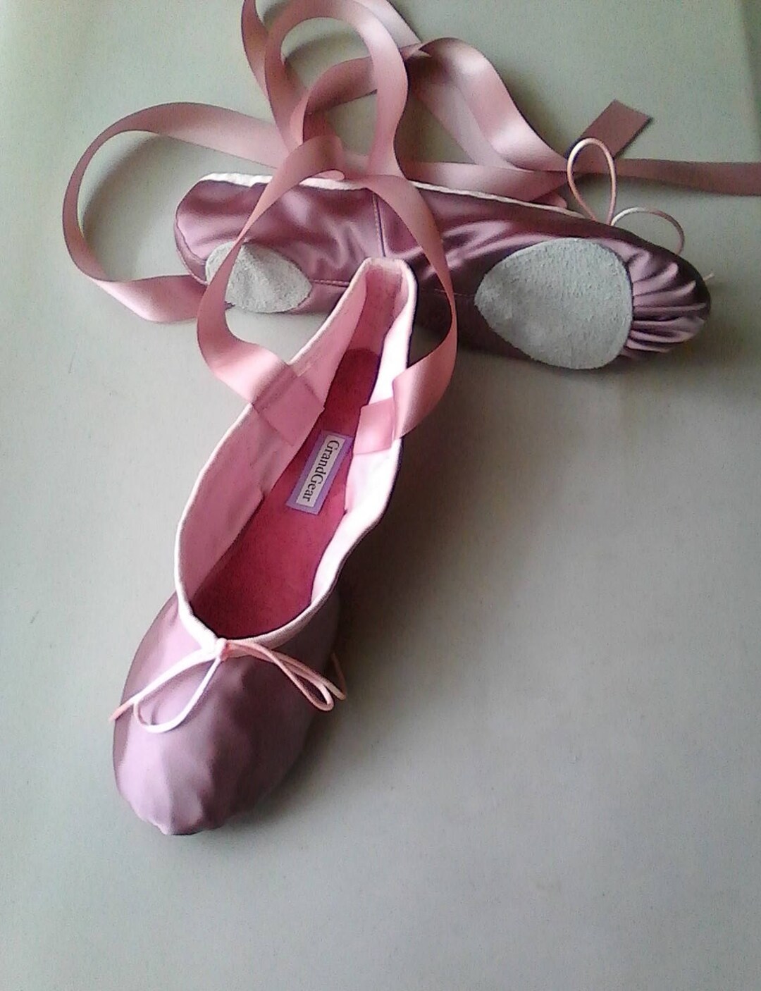Smokey Mauve Satin Ballet Shoes - Full Sole or Split Sole Smokey Mauve Satin Ballet Shoes - Full Sole or Split Sole