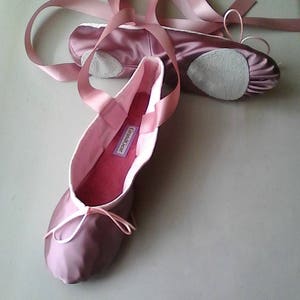 Smokey Mauve Satin Ballet Shoes - Full sole or Split sole - Adult sizes