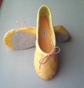 Buttercup Yellow Leather Ballet Shoes - Full sole - Adult sizes
