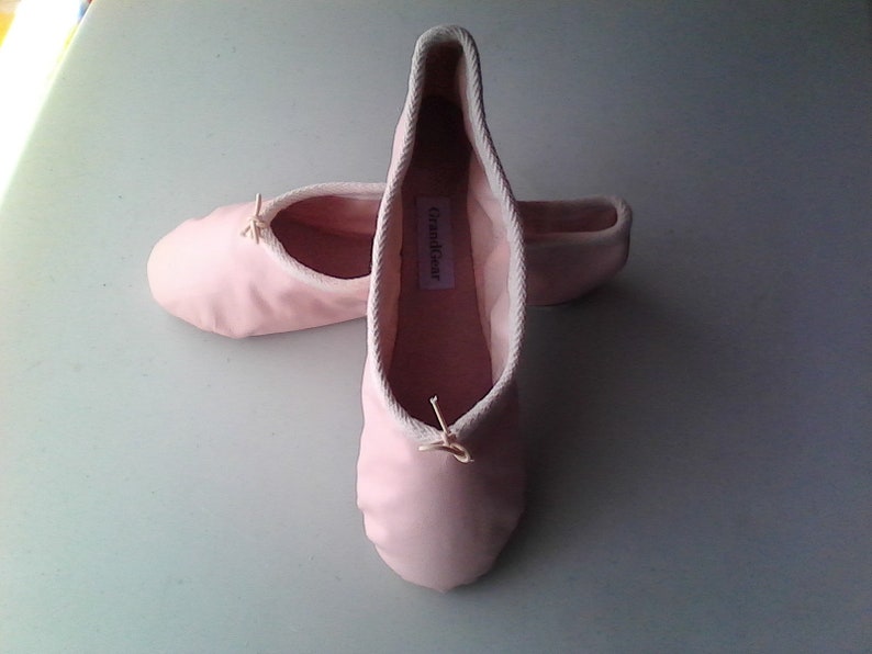 Ballet Pink Leather Ballet Slippers Adult Women's Sizes Etsy Australia