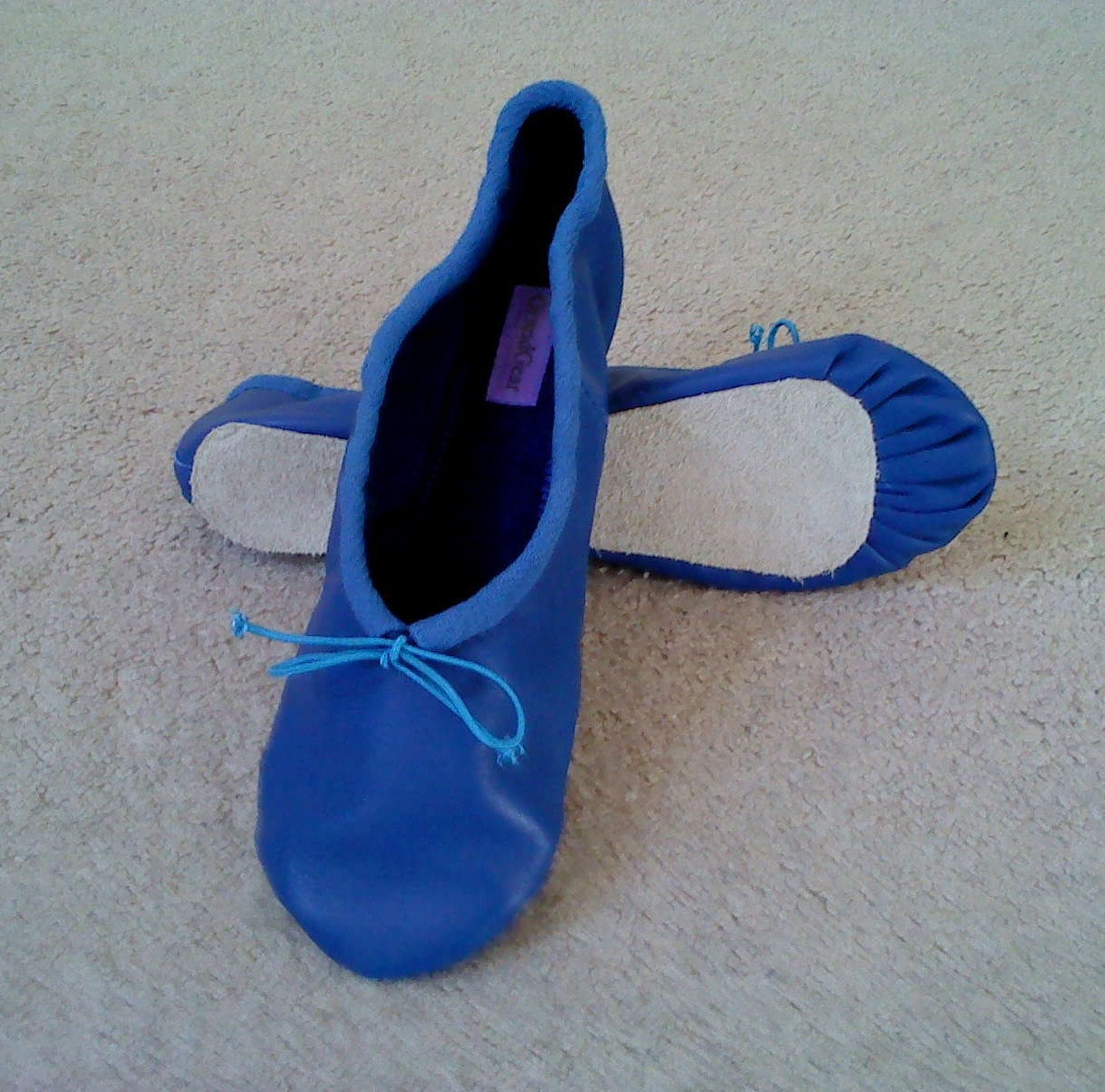 Blue satin slippers hotsell