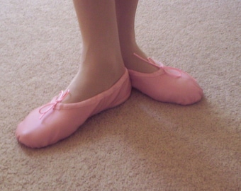 Leather Ballet Slippers -Full Sole (Women & Teens)