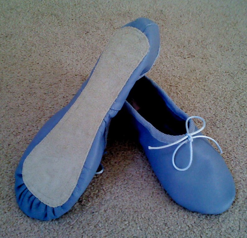 blue ballerina slippers