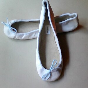 Extreme Low-cut White Leather Ballet Shoes Adult Sizes - Etsy