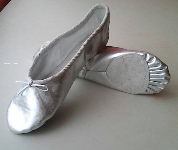 Zapatos de de ballet cuero plateado para niña en - Etsy España