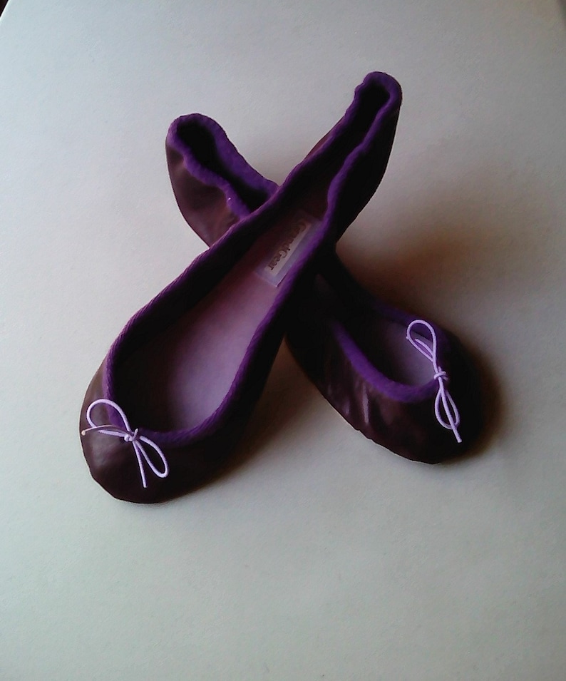 purple ballerina shoes