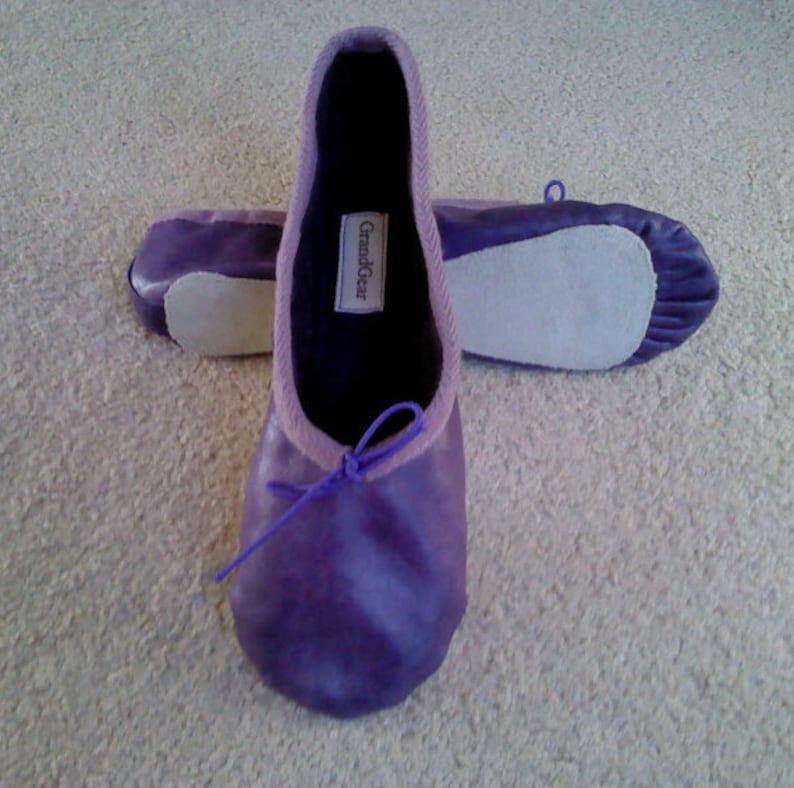 purple ballerina shoes
