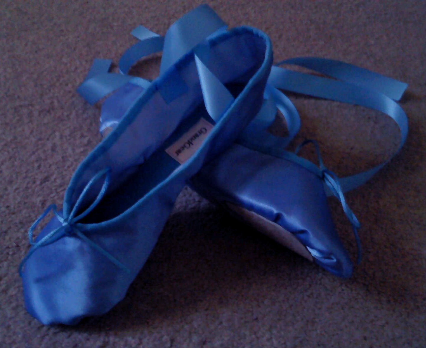 Sky Blue Satin Ballet Slippers Adult Sizes Full Sole or Split - Etsy