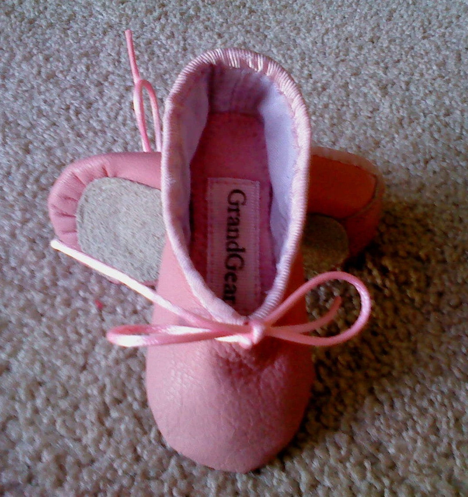 lambskin baby ballet slippers - size newborn infants