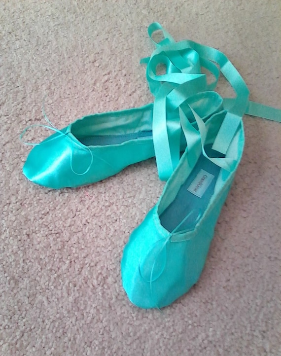 Blue hotsell satin slippers
